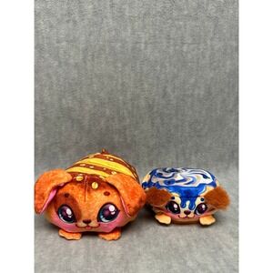 Cookeez Makery Plush Cinnamon and Pancake Plush Toys Interactive Make Sounds